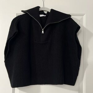 Zara crop sweater vest